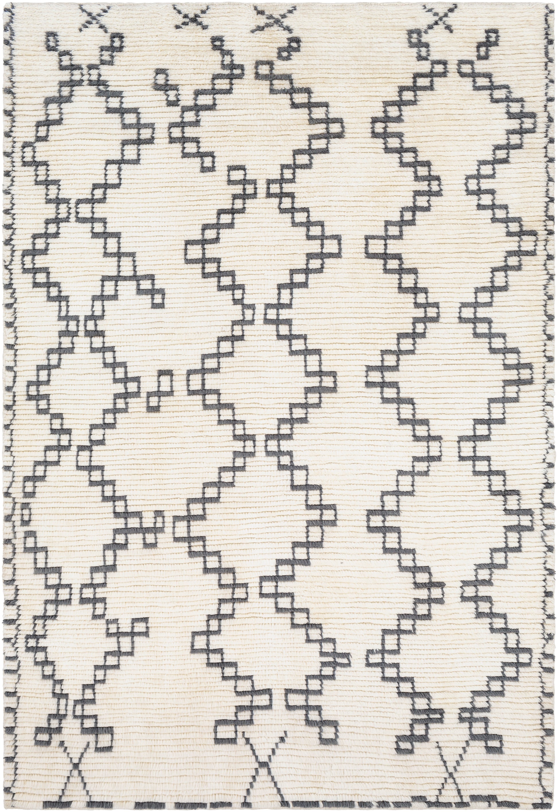 Surya Beni Ourain Bon-2301 Cream, Medium Gray Area Rug