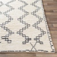 Surya Beni Ourain Bon-2301 Cream, Medium Gray Area Rug