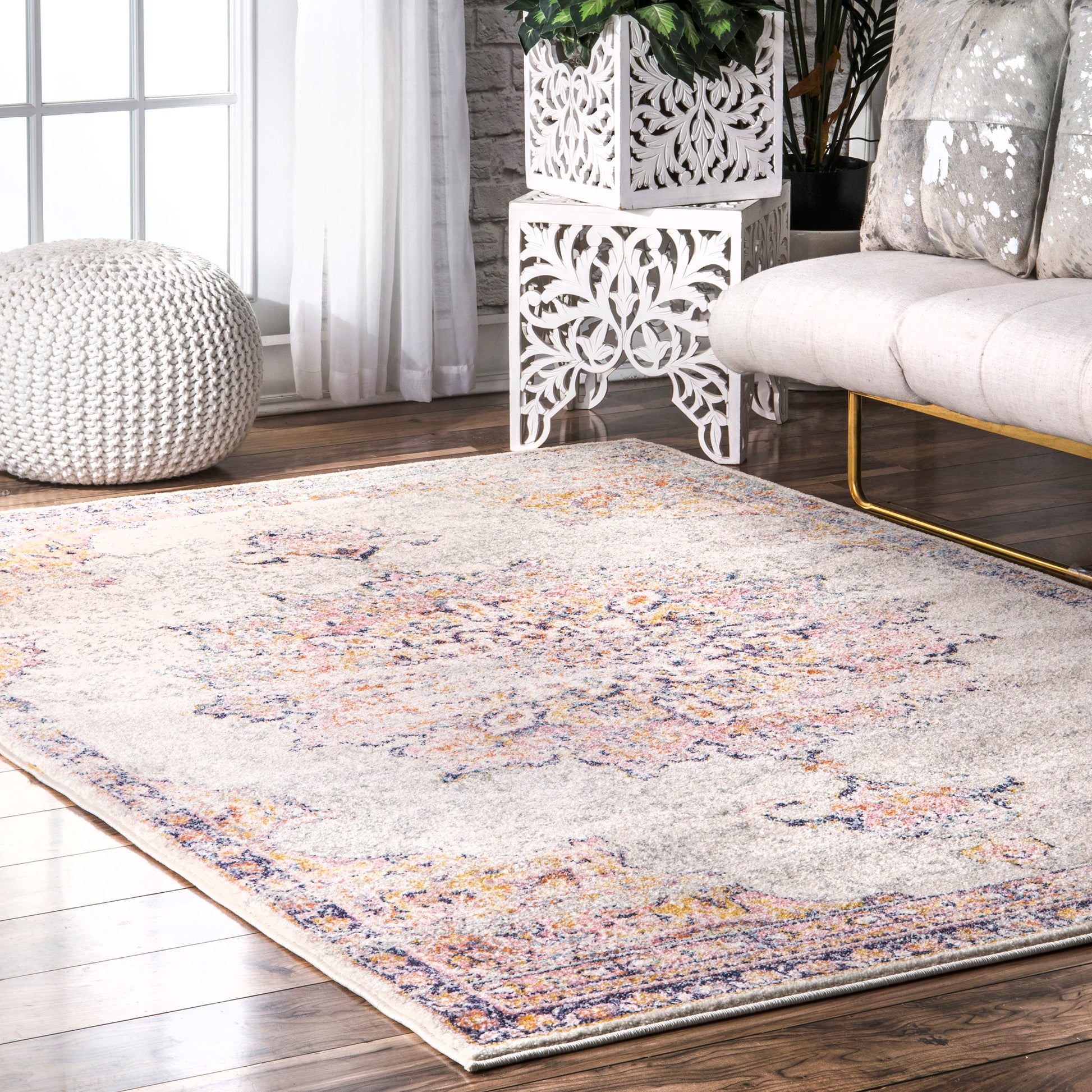 Nuloom Vintage Tabitha Nvi3137E Orange Area Rug