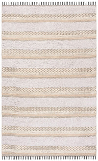 Safavieh Boston Bos101A Ivory / Beige Striped Area Rug