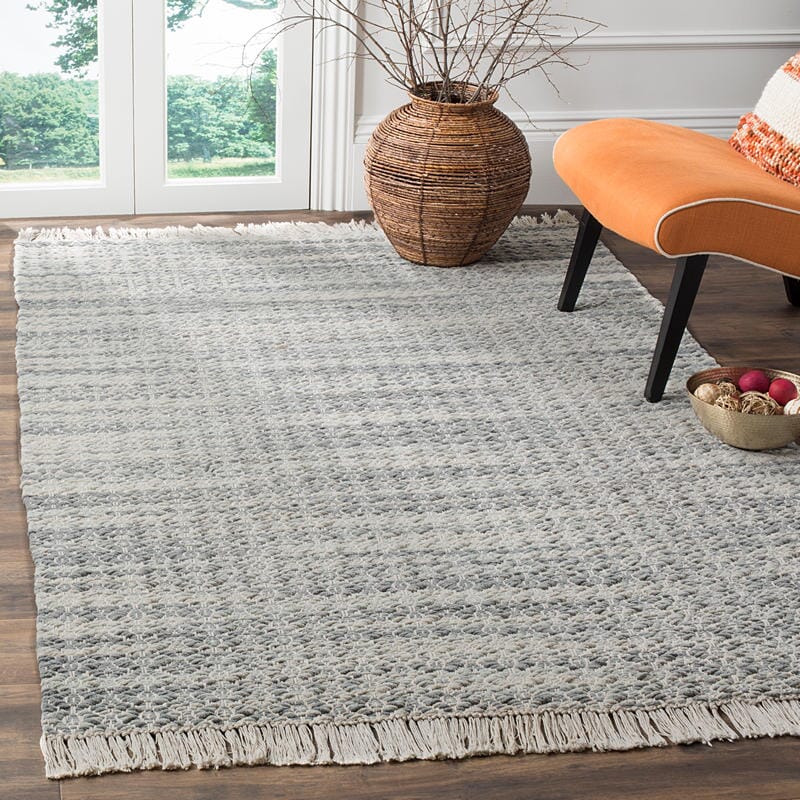 Safavieh Boston Bos707A Grey / Ivory Geometric Area Rug