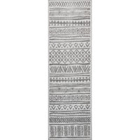 Nuloom Mikala Raised Tribal Nmi2637A Light Gray Area Rug