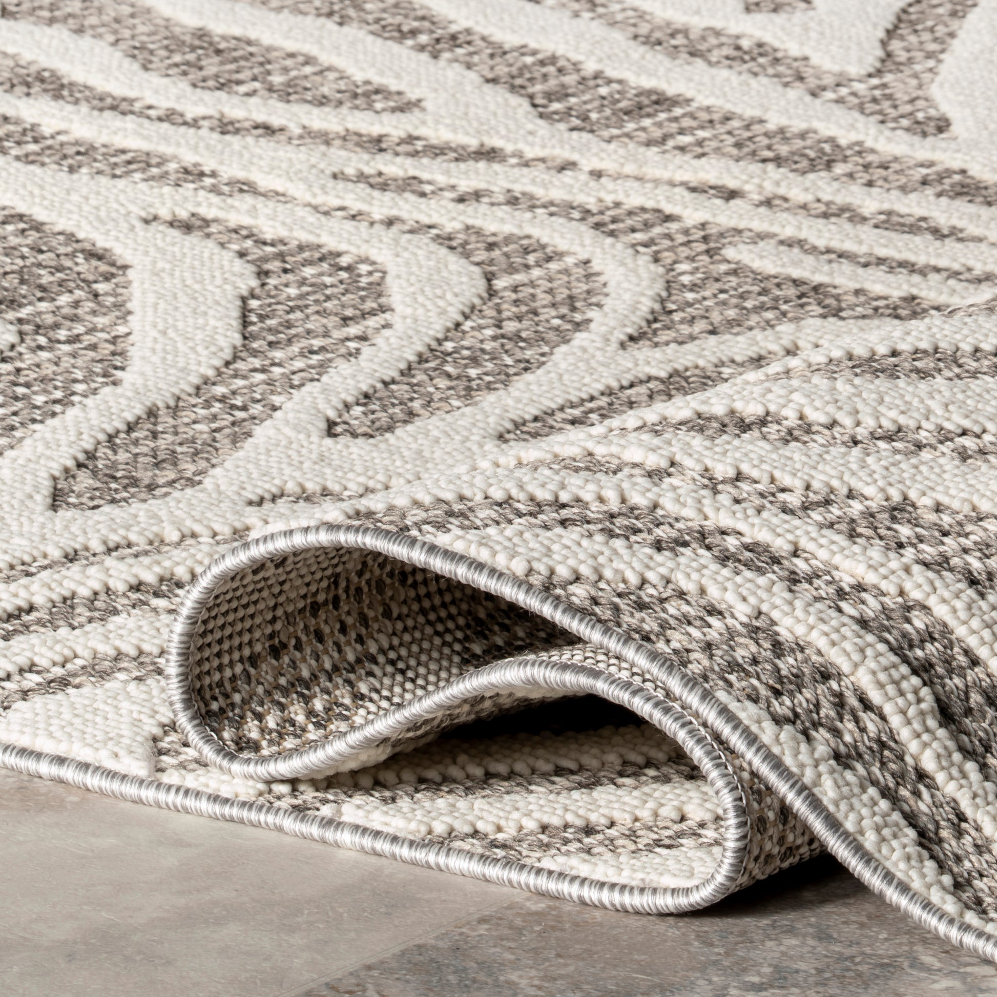 Nuloom Corina Zebra Nco1659A Gray Area Rug