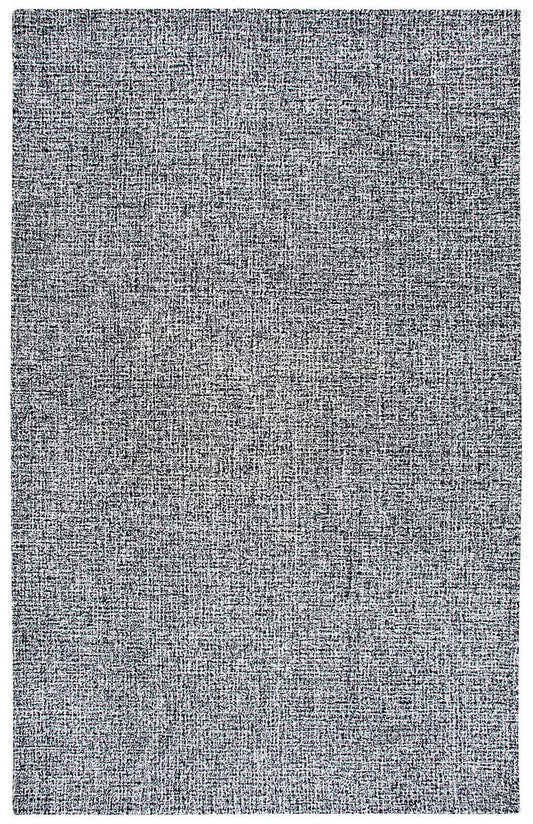 Rizzy Brindleton Br223B Black / White Solid Color Area Rug