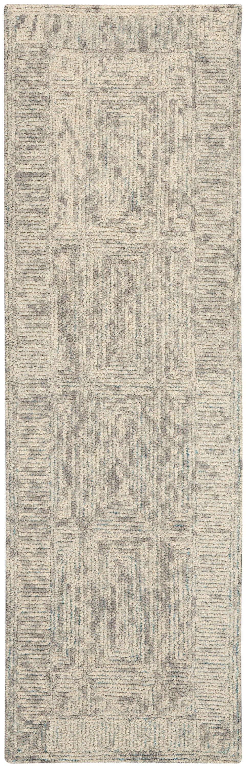 Nourison Colorado Clr04 Ivory/Grey/Teal Area Rug