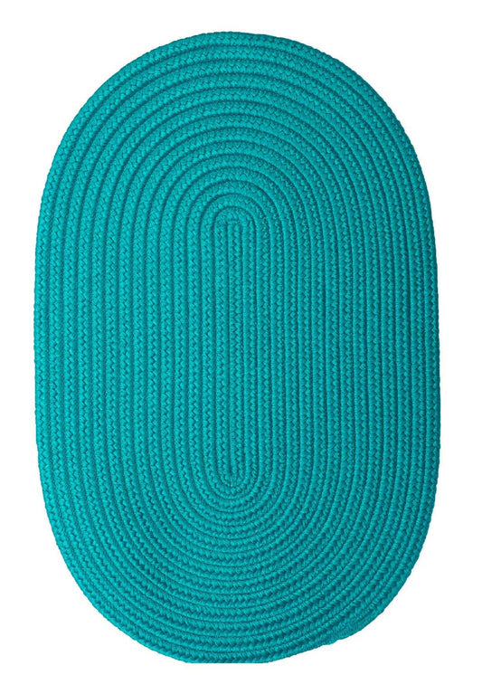 Colonial Mills Boca Raton Br56 Turquoise / Blue Solid Color Area Rug
