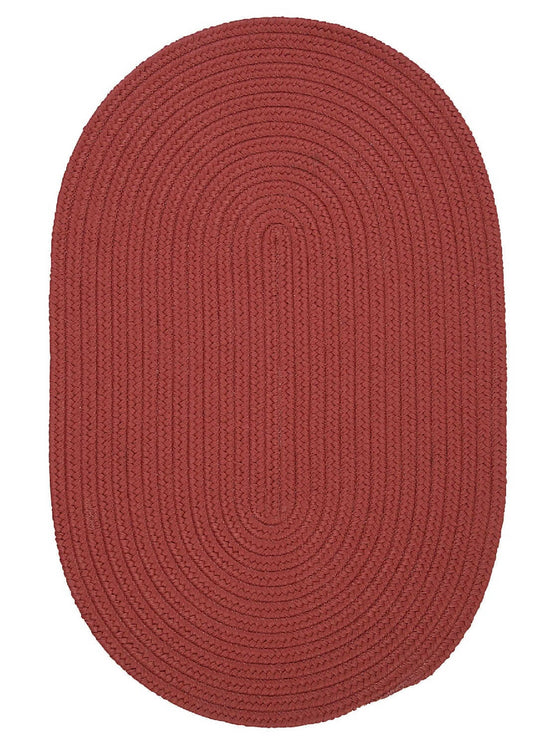 Colonial Mills Boca Raton Br78 Terracotta / Red / Pink Solid Color Area Rug