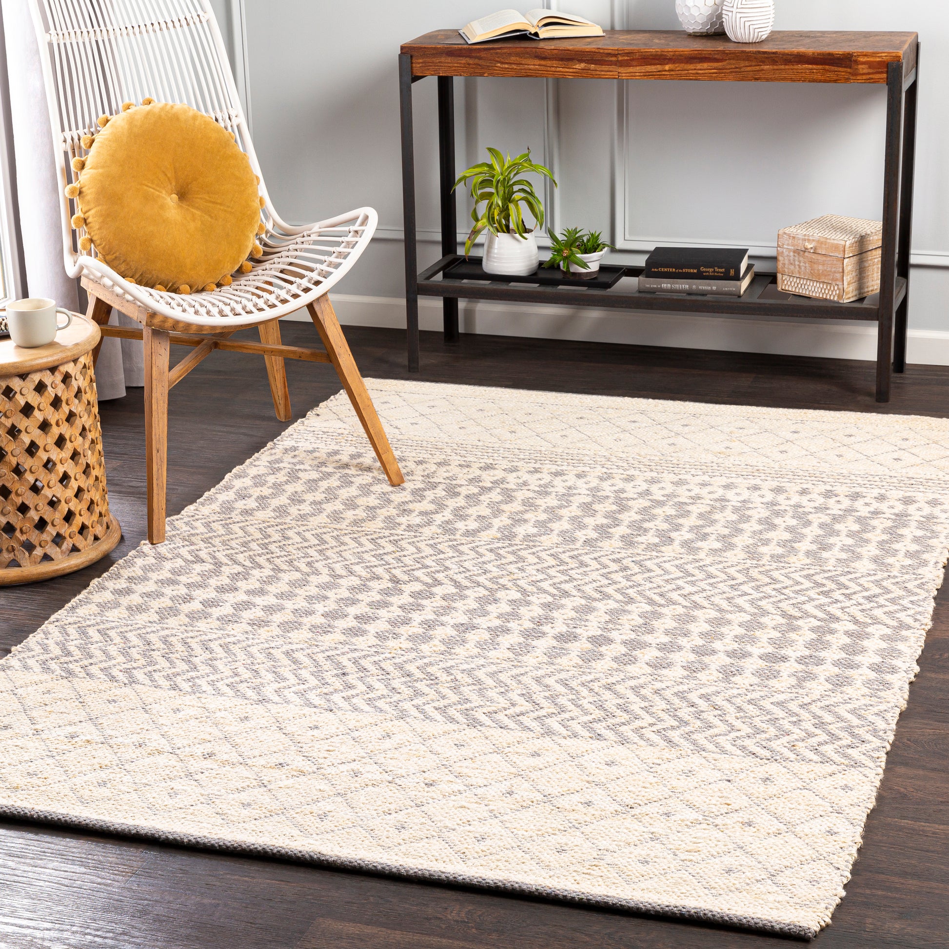 Surya Bryant Bra-2401 Beige, Medium Gray Area Rug