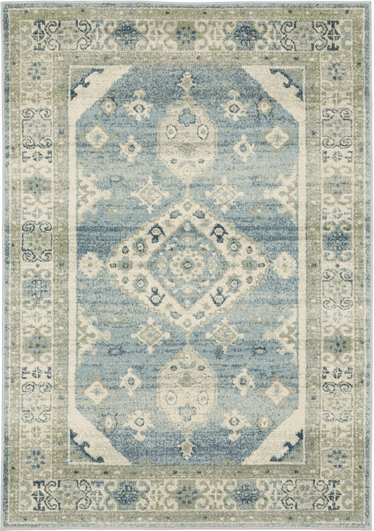 Oriental Weavers Sphinx Branson Br03A Blue/ Beige Area Rug