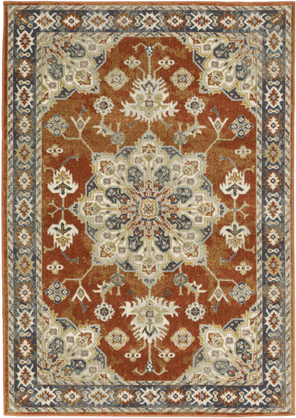 Oriental Weavers Sphinx Branson Br04A Rust/ Beige Area Rug