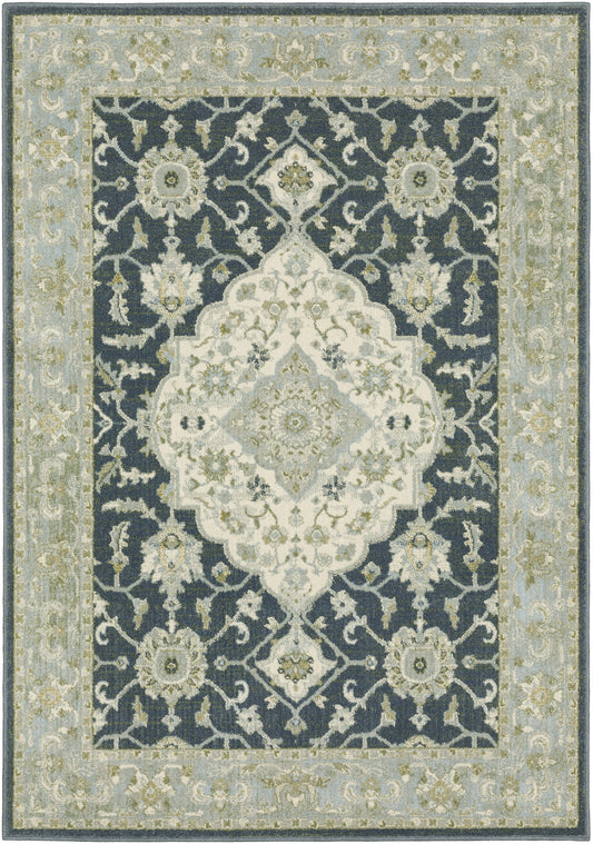 Oriental Weavers Sphinx Branson Br05A Blue/ Ivory Area Rug