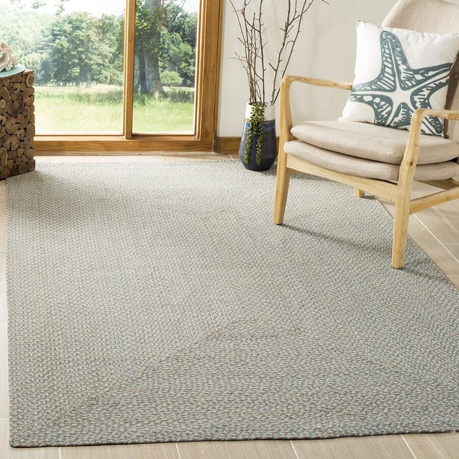 Safavieh Braided Brd170A Multi Solid Color Area Rug