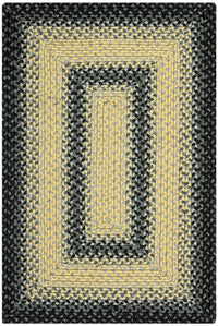 Safavieh Braided Brd311A Black / Grey Area Rug