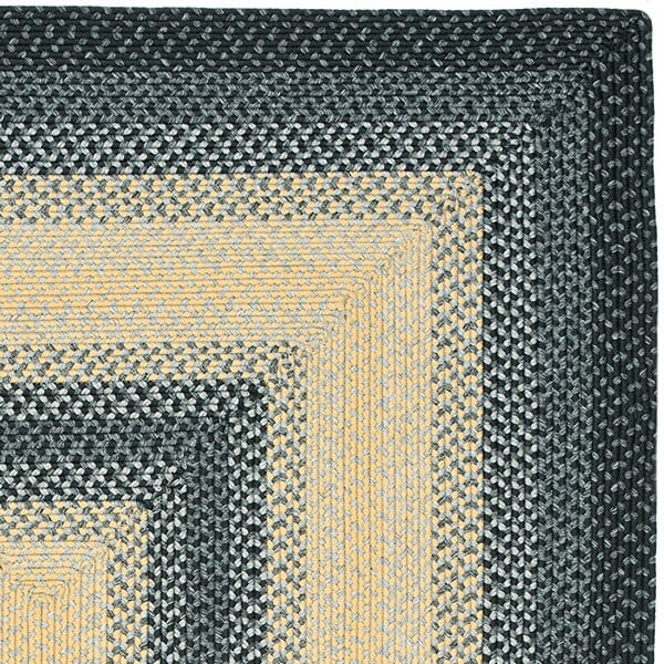 Safavieh Braided Brd311A Black / Grey Area Rug