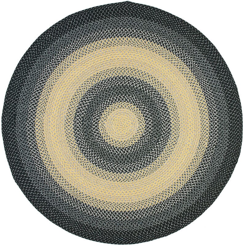 Safavieh Braided Brd311A Black / Grey Area Rug