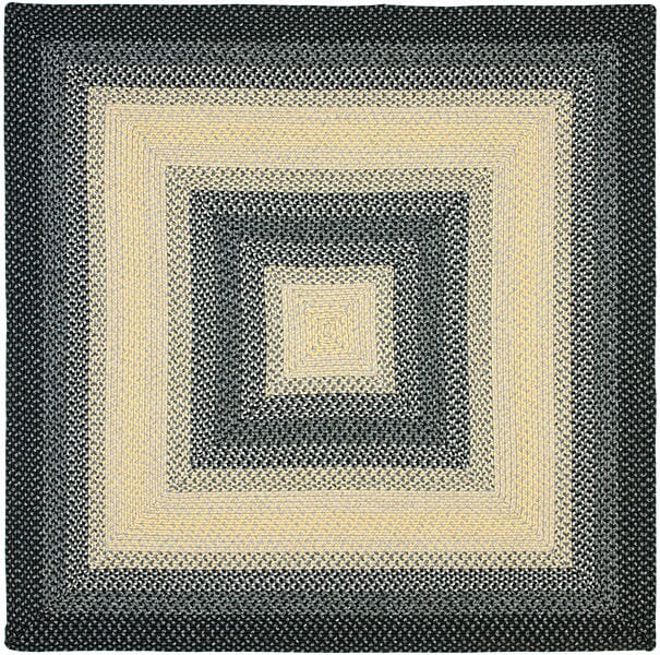 Safavieh Braided Brd311A Black / Grey Area Rug