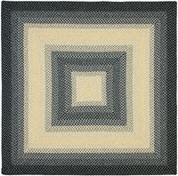 Safavieh Braided Brd311A Black / Grey Area Rug