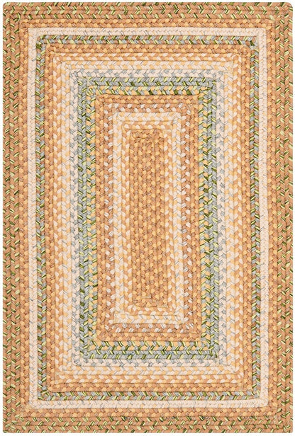 Safavieh Braided Brd314A Tan / Multi Area Rug