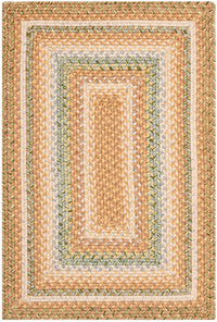 Safavieh Braided Brd314A Tan / Multi Area Rug