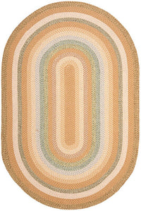 Safavieh Braided Brd314A Tan / Multi Area Rug