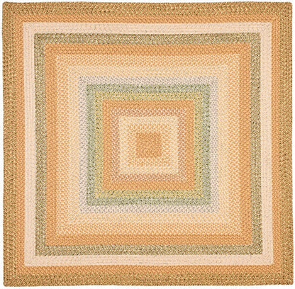 Safavieh Braided Brd314A Tan / Multi Area Rug