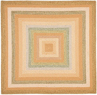 Safavieh Braided Brd314A Tan / Multi Area Rug