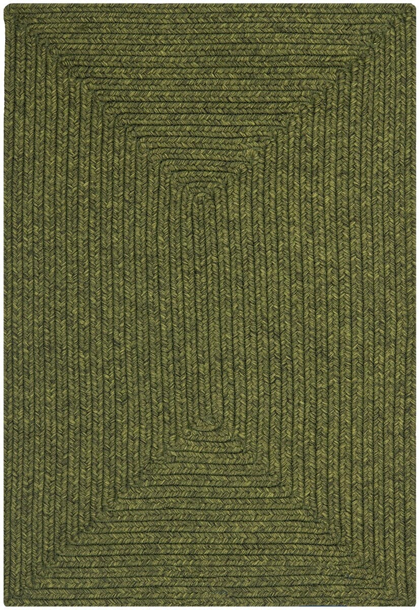 Safavieh Braided Brd315A Green Solid Color Area Rug