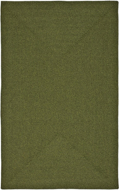 Safavieh Braided Brd315A Green Solid Color Area Rug