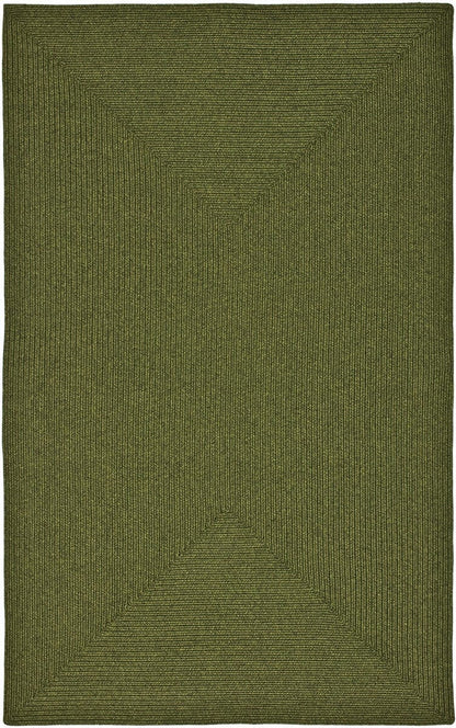 Safavieh Braided Brd315A Green Solid Color Area Rug