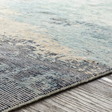 Surya Baranof Brf-1000 Aqua, Ivory, Tan, Charcoal, Teal Rugs.