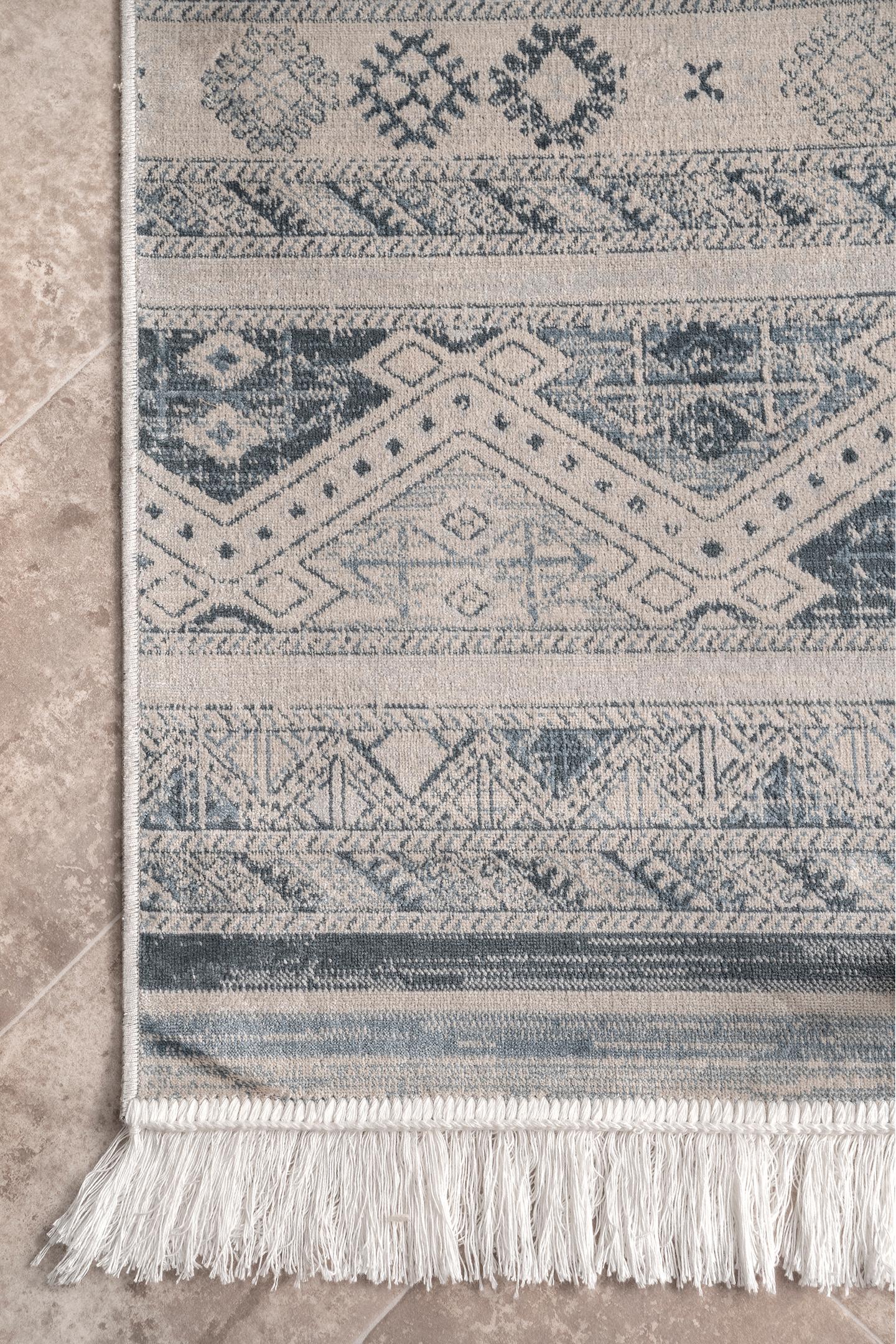 Nuloom Vintage Tribal Roseline Nvi1632A Blue Area Rug