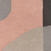 Surya Brooklyn Bro-2308 Pale Pink, Taupe, Charcoal, Khaki Area Rug