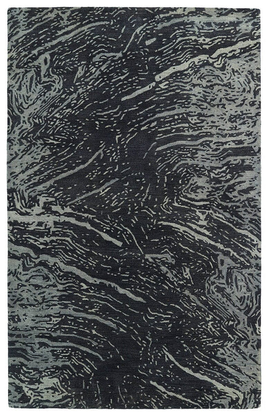 Kaleen Brushstrokes Brs01 Charcoal (38) Organic / Abstract Area Rug