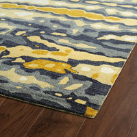 Kaleen Brushstrokes Brs03 Gold (05) Organic / Abstract Area Rug