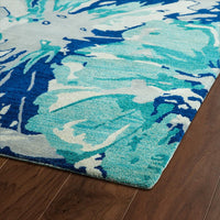 Kaleen Brushstrokes Brs06 Blue (17) Floral / Country Area Rug