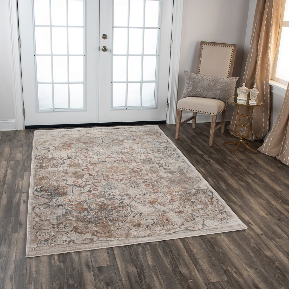 Rizzy Bristol Brs102 Beige / Copper Vintage / Distressed Area Rug