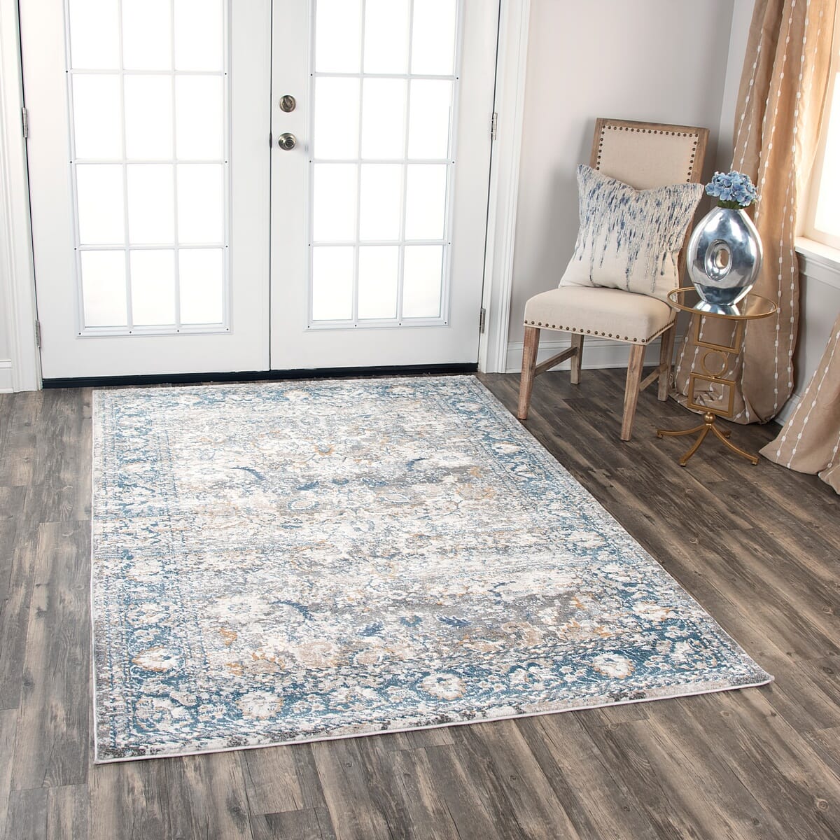 Rizzy Bristol Brs105 Beige / Blue Area Rug