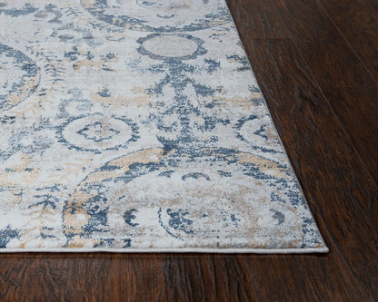 Rizzy Bristol Brs107 Beige / Blue Area Rug