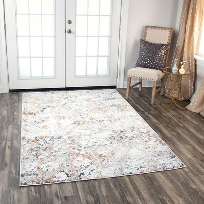 Rizzy Bristol Brs111 Beige / Copper Vintage / Distressed Area Rug