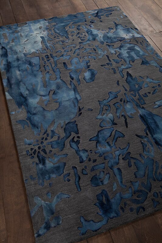 Chandra Brynn Bry42702 Blue / Grey Organic / Abstract Area Rug