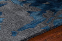 Chandra Brynn Bry42702 Blue / Grey Organic / Abstract Area Rug