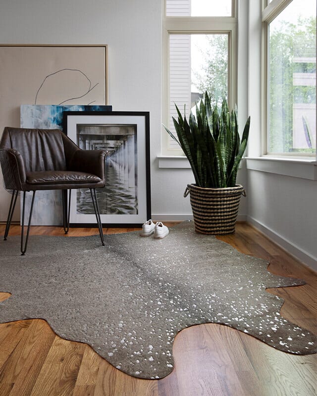 Loloi Bryce Bz-03 Graphite / Silver Animal Prints /Images Area Rug