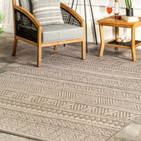 Nuloom Abbey Tribal Nab1799F Light Gray Area Rug