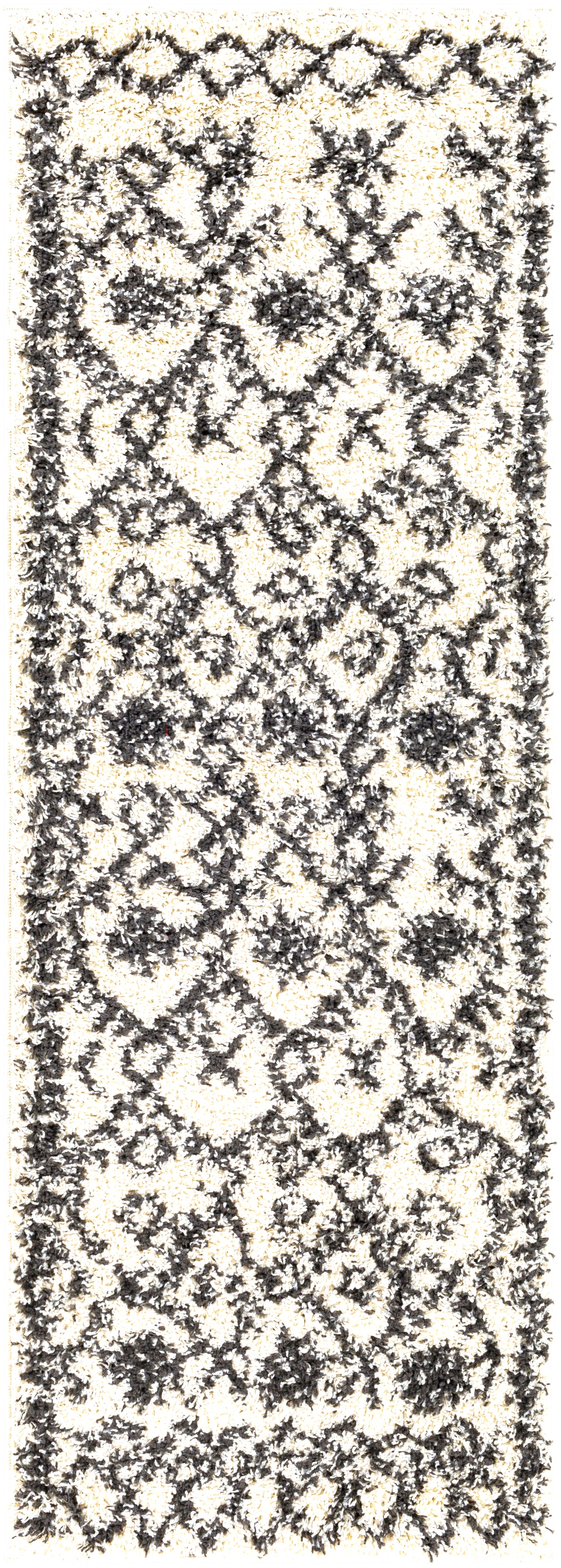 Surya Beni Shag Bsh-2306 Charcoal, Cream Area Rug