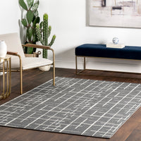 Nuloom Mimi Stitch Nmi1439A Gray Area Rug