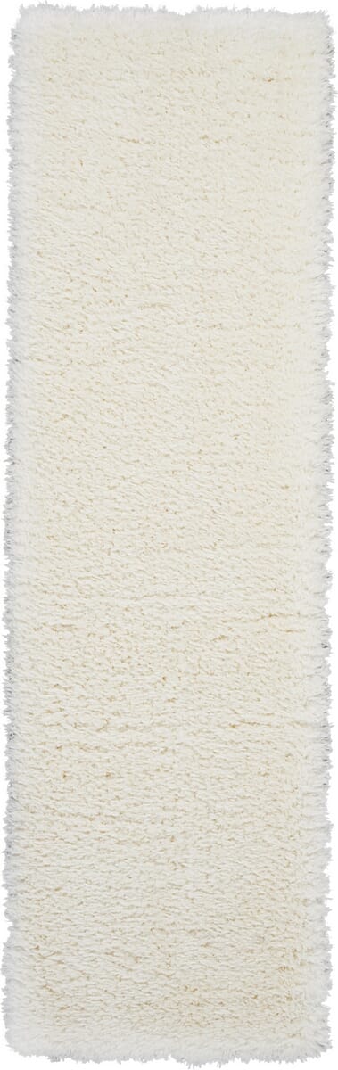 Nourison Luxe Shag Lxs01 White Shag Area Rug
