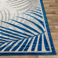 Surya Big Sur Bsr-2312 Dark Blue, Aqua, Taupe, Cream Area Rug