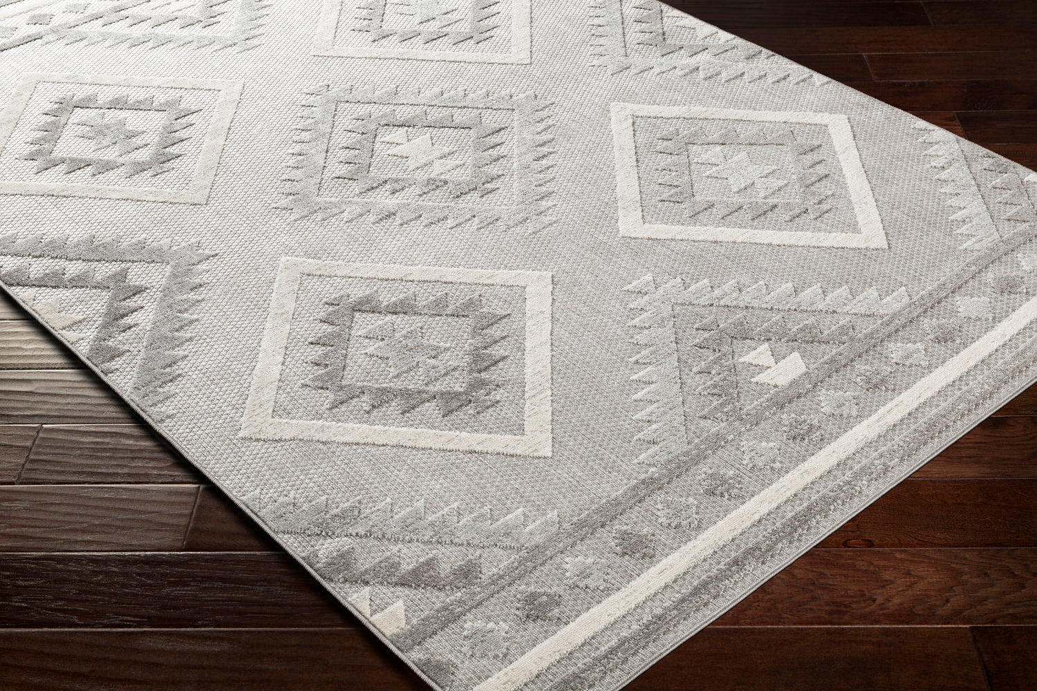Surya Big Sur Bsr-2313 Light Gray, Taupe, Cream Rugs.