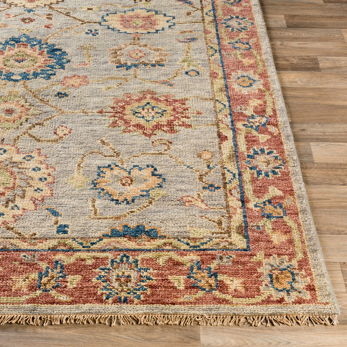 Surya Biscayne Bsy-2304 Bright Blue, Dark Green, Grass Green, Camel Rugs.