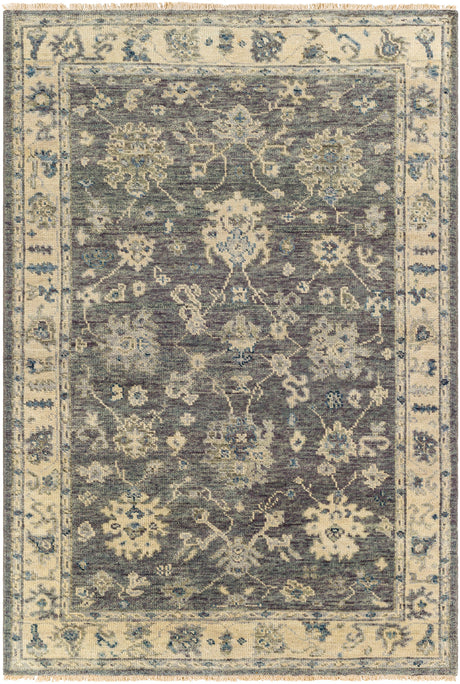 Surya Biscayne Bsy-2307 Charcoal, Butter, Light Gray, Dark Blue Rugs.